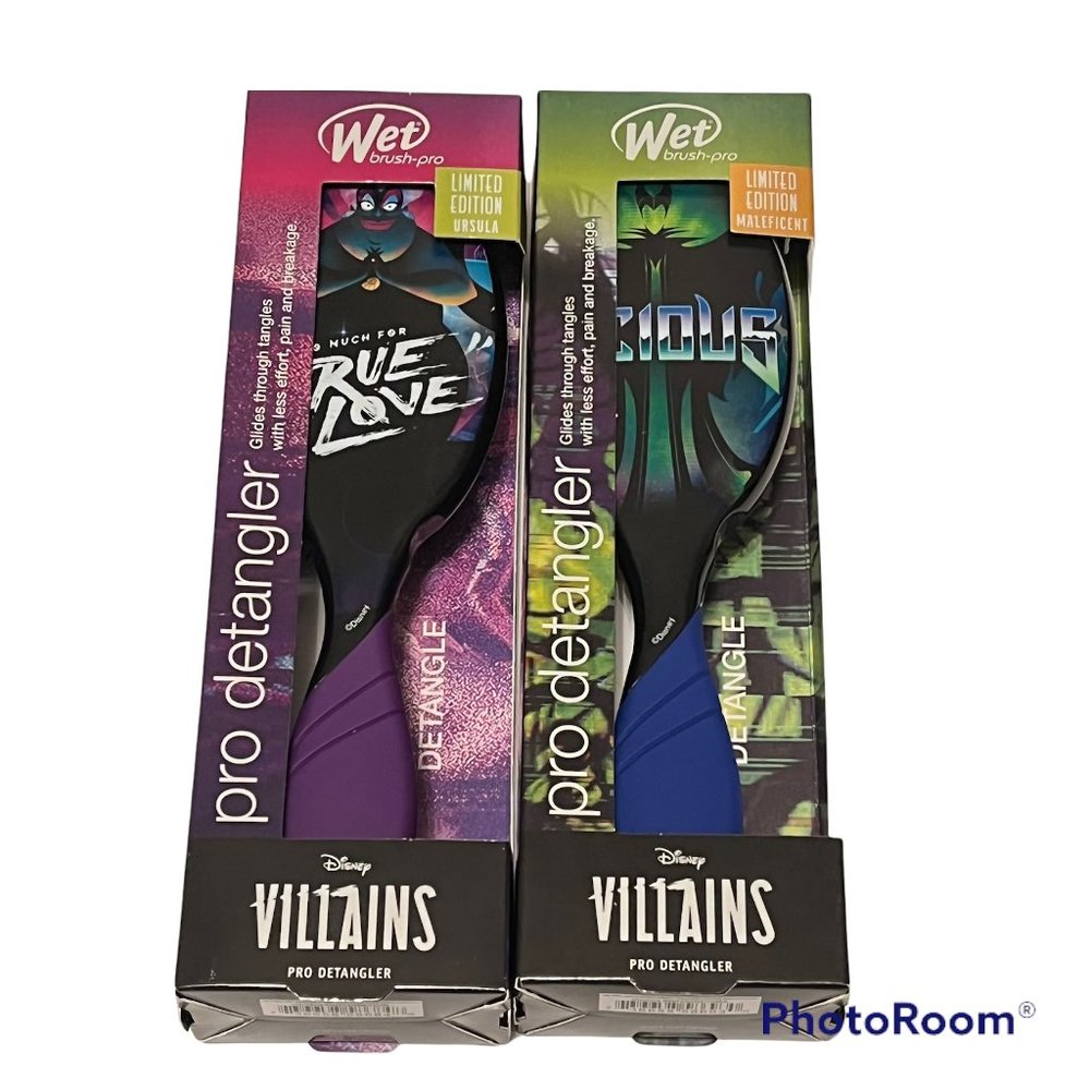 Disney Villains Wet Brush limited edition bundle / set of 2
